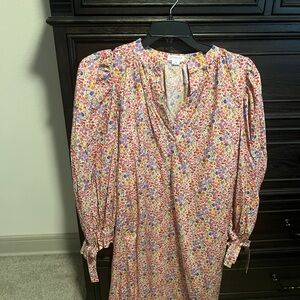 Chic Soul Floral Long-Sleeve Dress